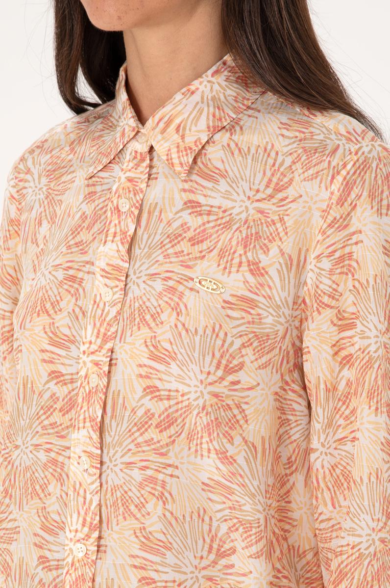 Kadın Turuncu Uzun Kollu Gömlek