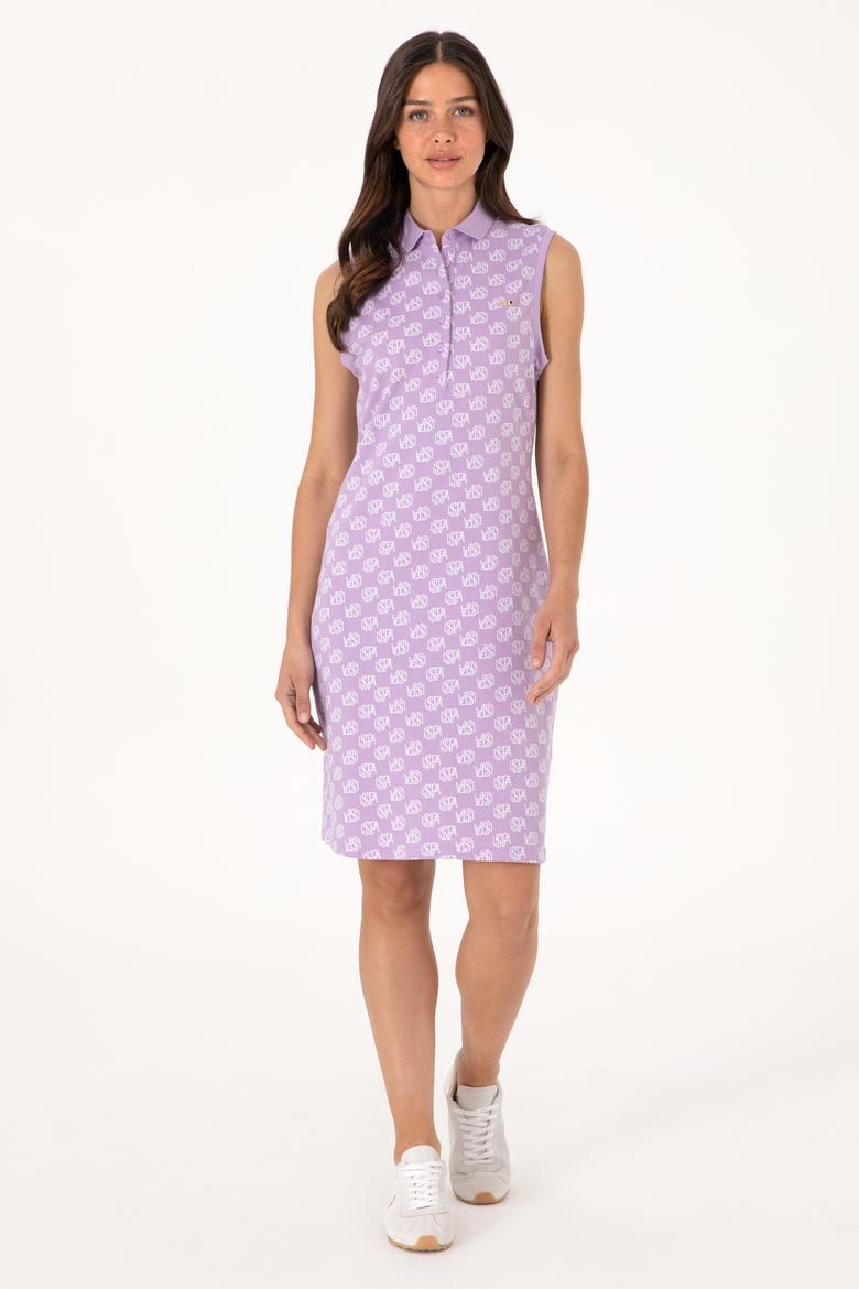 Kadın Lila Örme Elbise