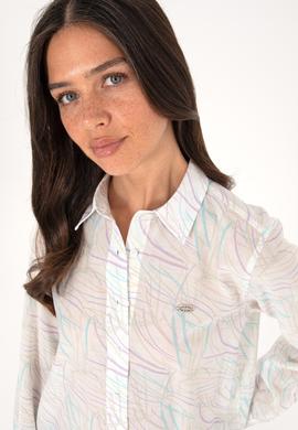 Kadın Mint Uzun Kollu Gömlek - 50299435013