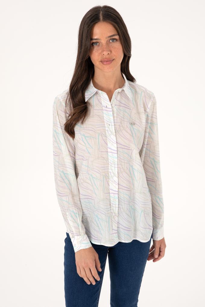 Kadın Mint Uzun Kollu Gömlek