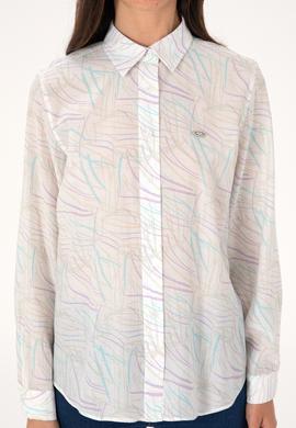 Kadın Mint Uzun Kollu Gömlek - 50299435013