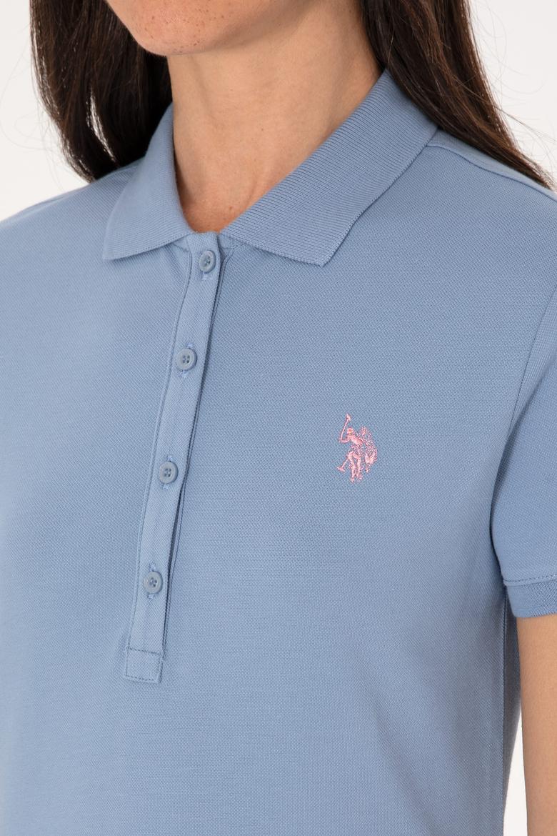 Kadın Mavi Basic Tişört - 50300830174