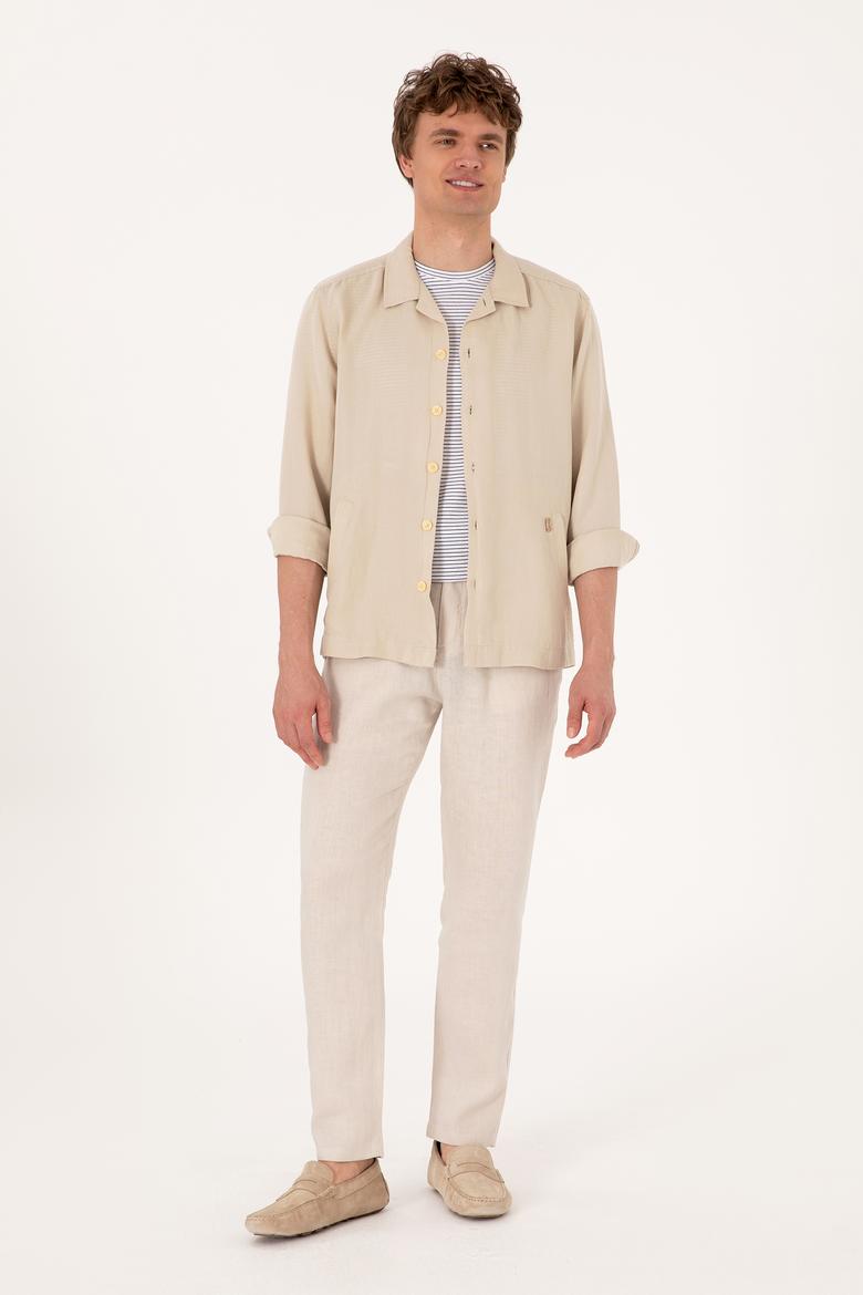 Erkek Taş Uzun Kollu Gömlek - 50299611001