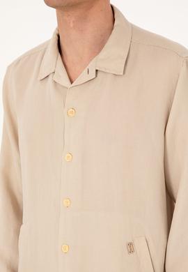 Erkek Taş Uzun Kollu Gömlek - 50299611001