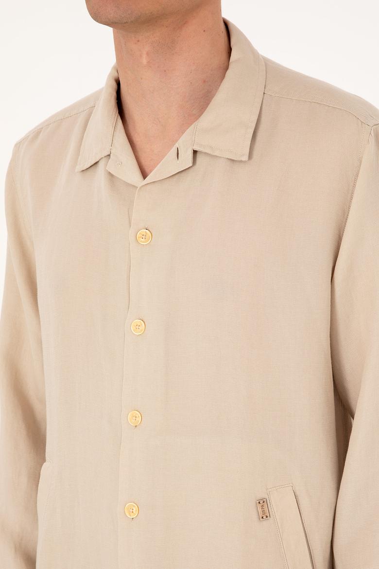 Erkek Taş Uzun Kollu Gömlek - 50299611001