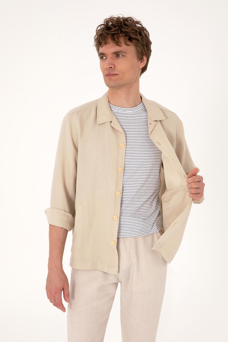 Erkek Taş Uzun Kollu Gömlek - 50299611001