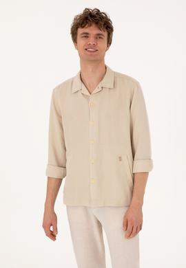 Erkek Taş Uzun Kollu Gömlek - 50299611001