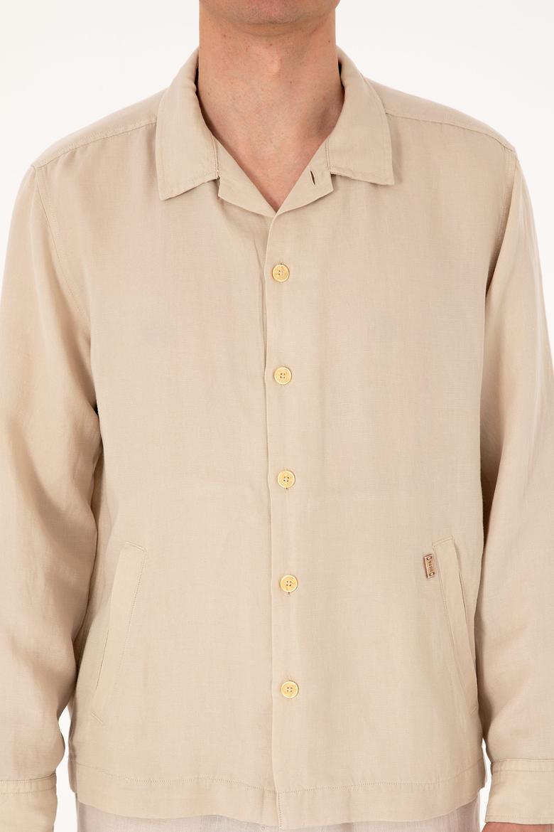 Erkek Taş Uzun Kollu Gömlek - 50299611001