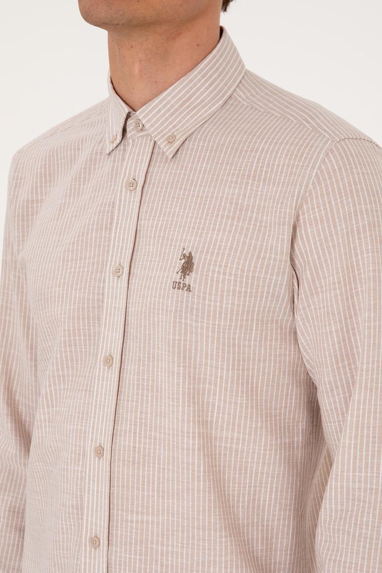 Erkek Camel Uzun Kollu Gömlek - 50300182013