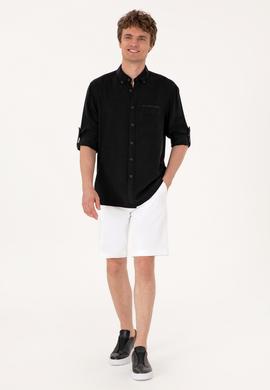 Erkek Siyah Uzun Kollu Gömlek - 50300236036