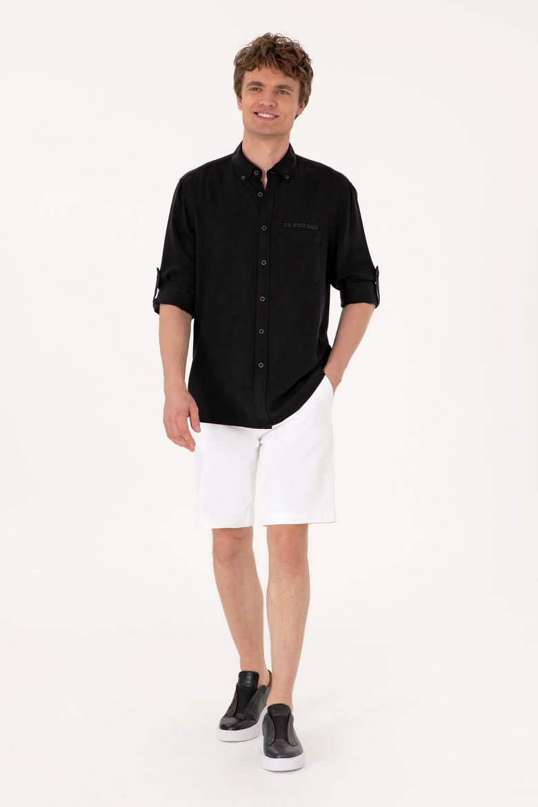 Erkek Siyah Uzun Kollu Gömlek - 50300236036