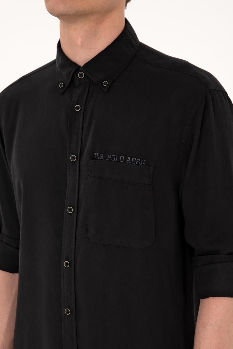 Erkek Siyah Uzun Kollu Gömlek - 50300236036