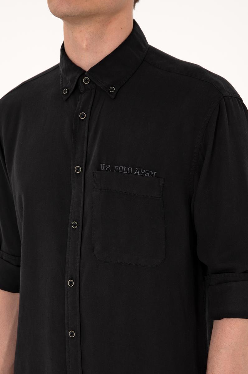 Erkek Siyah Uzun Kollu Gömlek