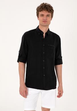 Erkek Siyah Uzun Kollu Gömlek - 50300236036