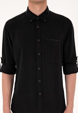 Erkek Siyah Uzun Kollu Gömlek - 50300236036