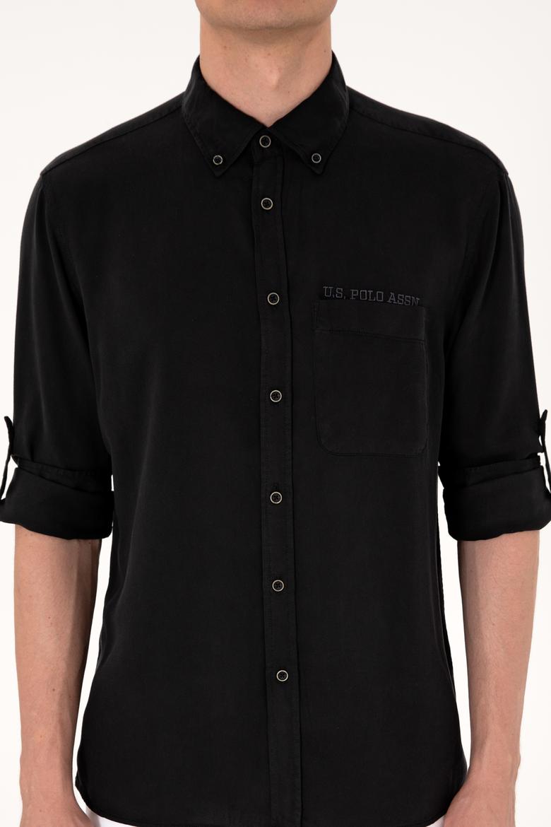 Erkek Siyah Uzun Kollu Gömlek - 50300236036