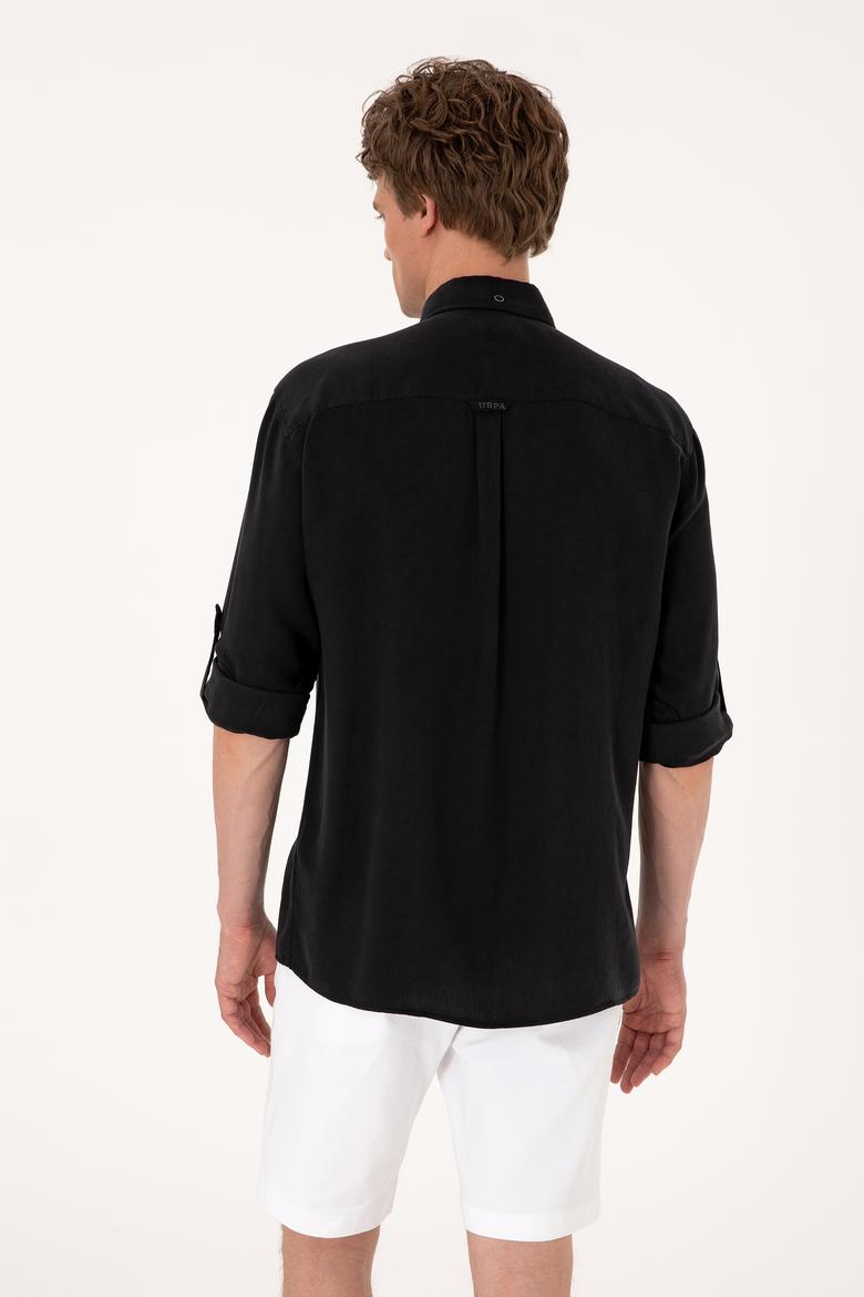 Erkek Siyah Uzun Kollu Gömlek - 50300236036