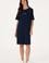 Kadın Lacivert Bisiklet Yaka Mini Boy Örme Elbise