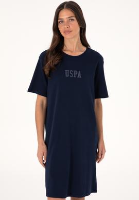 Kadın Lacivert Bisiklet Yaka Mini Boy Örme Elbise - 50306431005