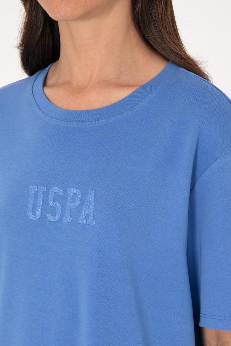 Kadın İndigo Bisiklet Yaka Mini Boy Örme Elbise - 50306431047