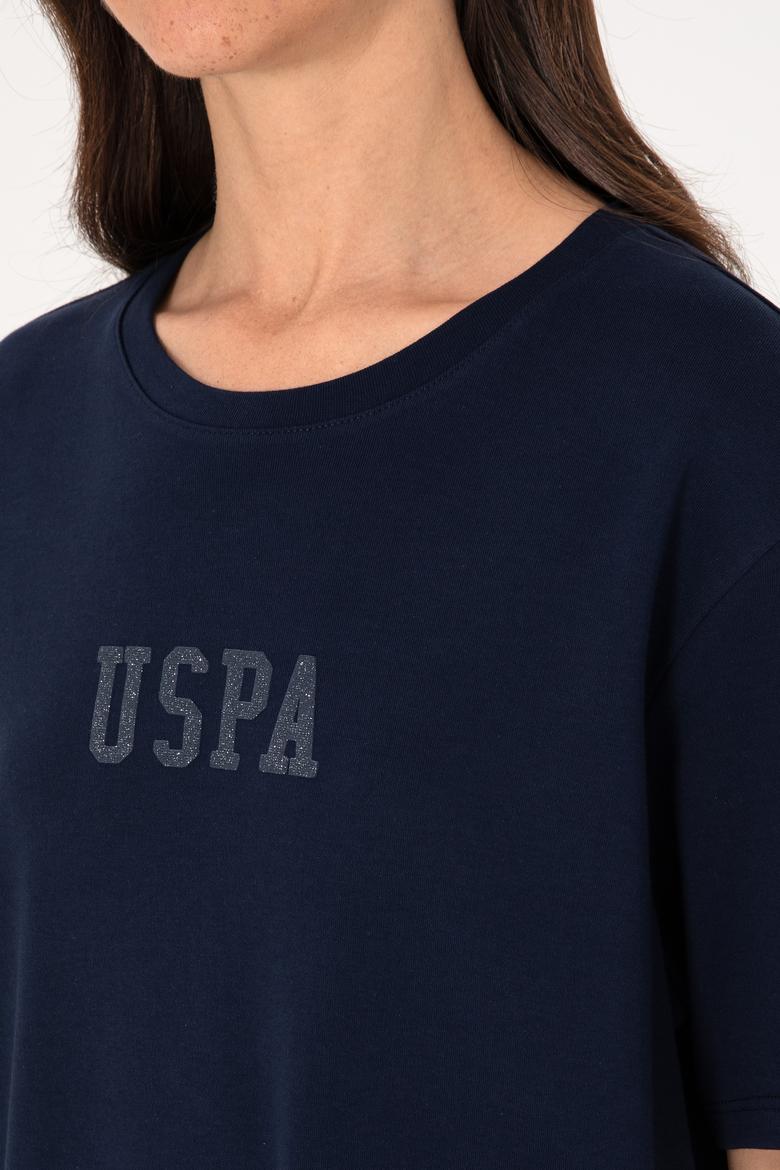 Kadın Lacivert Bisiklet Yaka Mini Boy Örme Elbise - 50306431005