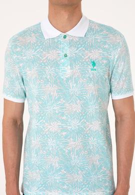 Erkek Regular Fit Polo Yaka Mint Tişört - 50299618017