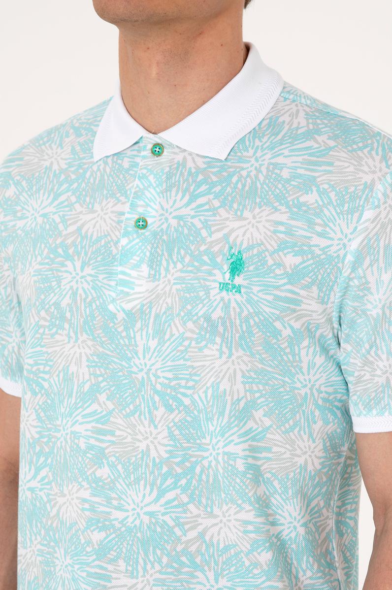 Erkek Regular Fit Polo Yaka Mint Tişört