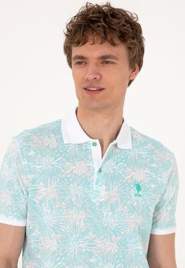 Erkek Regular Fit Polo Yaka Mint Tişört - 50299618017