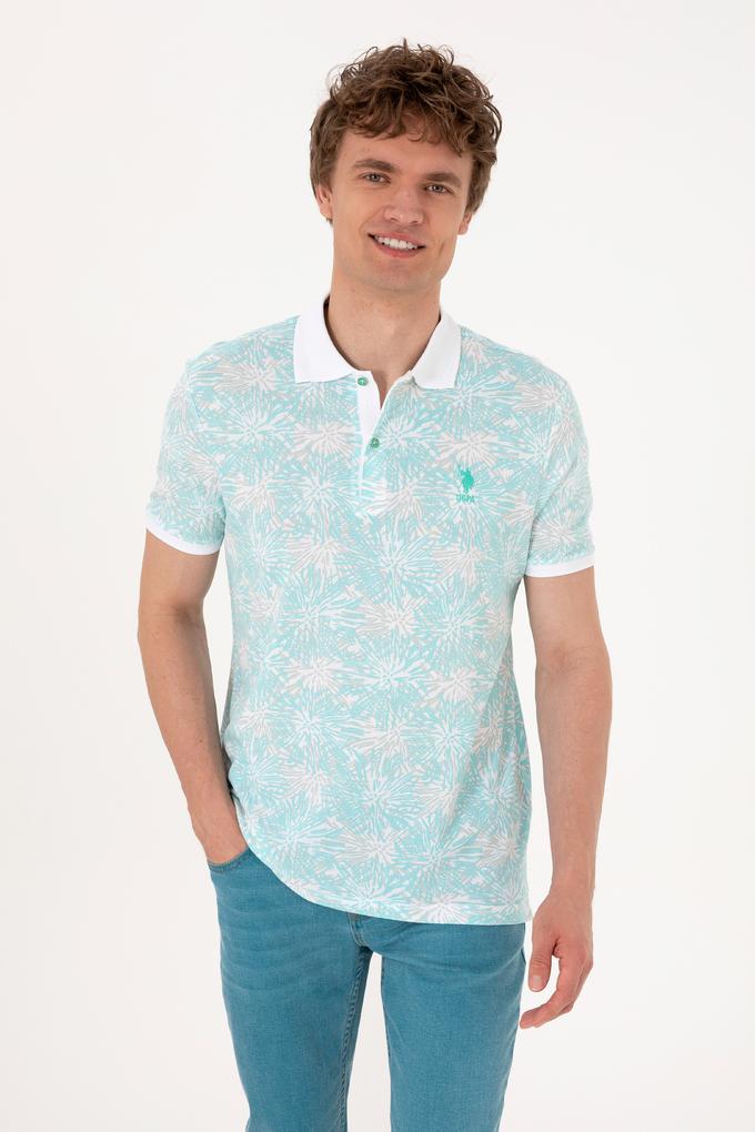 Erkek Regular Fit Polo Yaka Mint Tişört