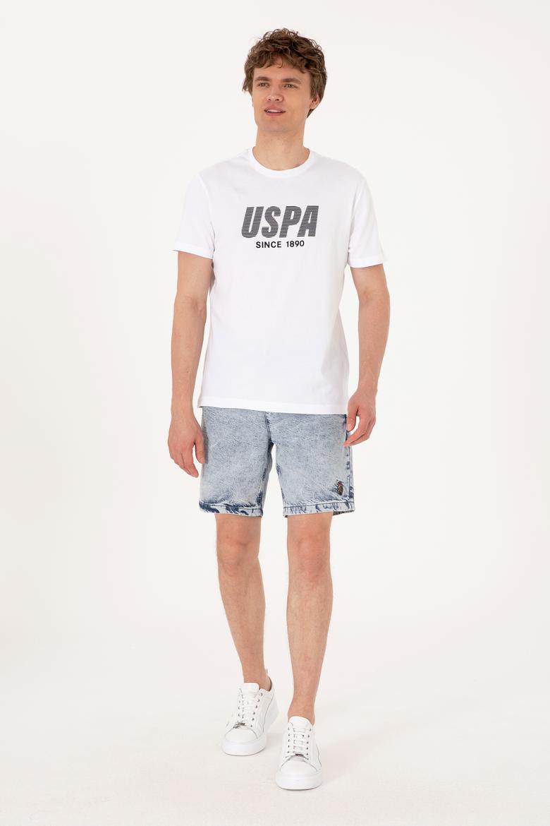 Erkek Açık Mavi Jean Şort - 50301836021