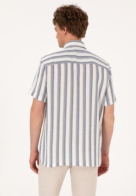 Erkek Lacivert Kısa Kollu Gömlek - 50299880014