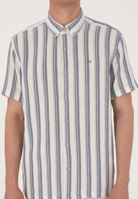 Erkek Lacivert Kısa Kollu Gömlek - 50299880014