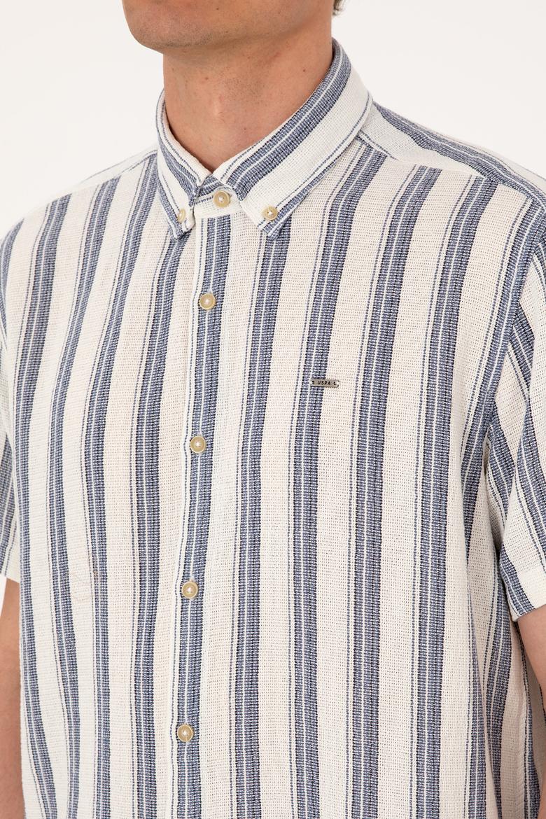 Erkek Lacivert Kısa Kollu Gömlek - 50299880014