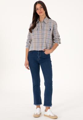 Kadın Vizon Uzun Kollu Gömlek - 50299424023