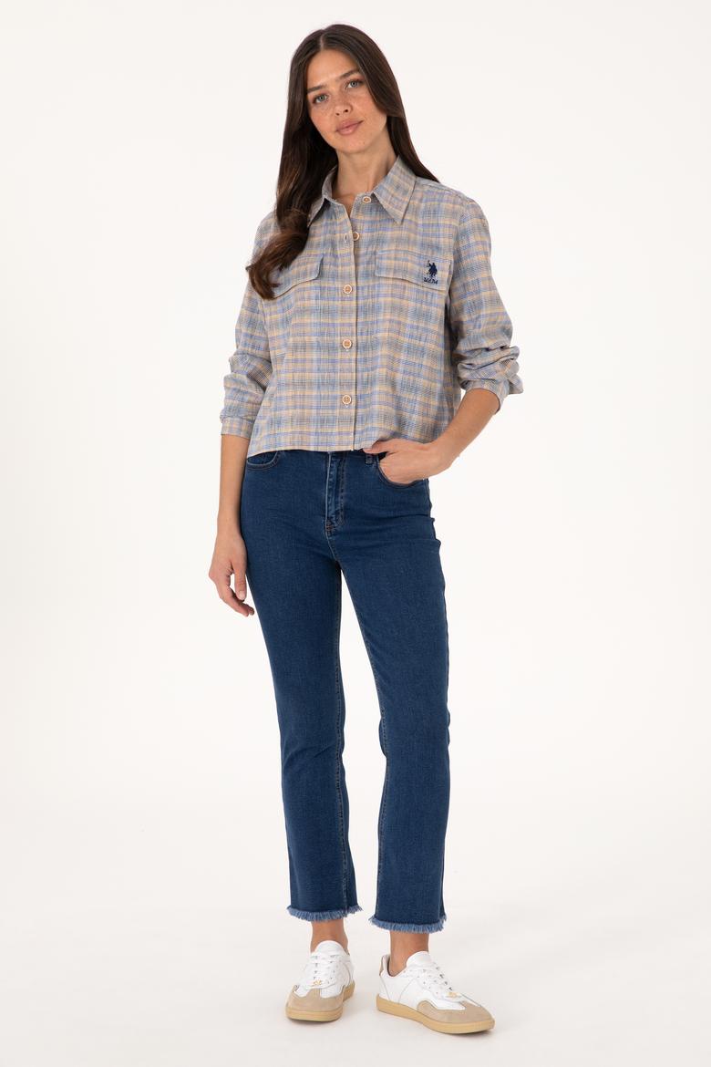 Kadın Vizon Uzun Kollu Gömlek - 50299424023