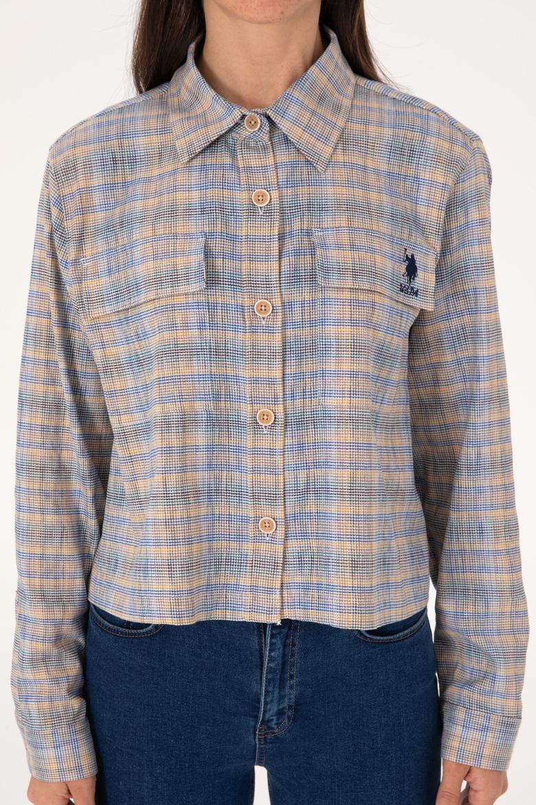 Kadın Vizon Uzun Kollu Gömlek - 50299424023