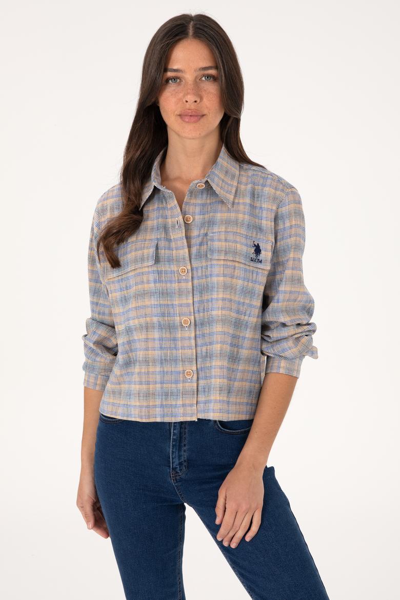 Kadın Vizon Uzun Kollu Gömlek