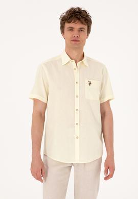 Erkek Limon Kısa Kollu Gömlek - 50297896070