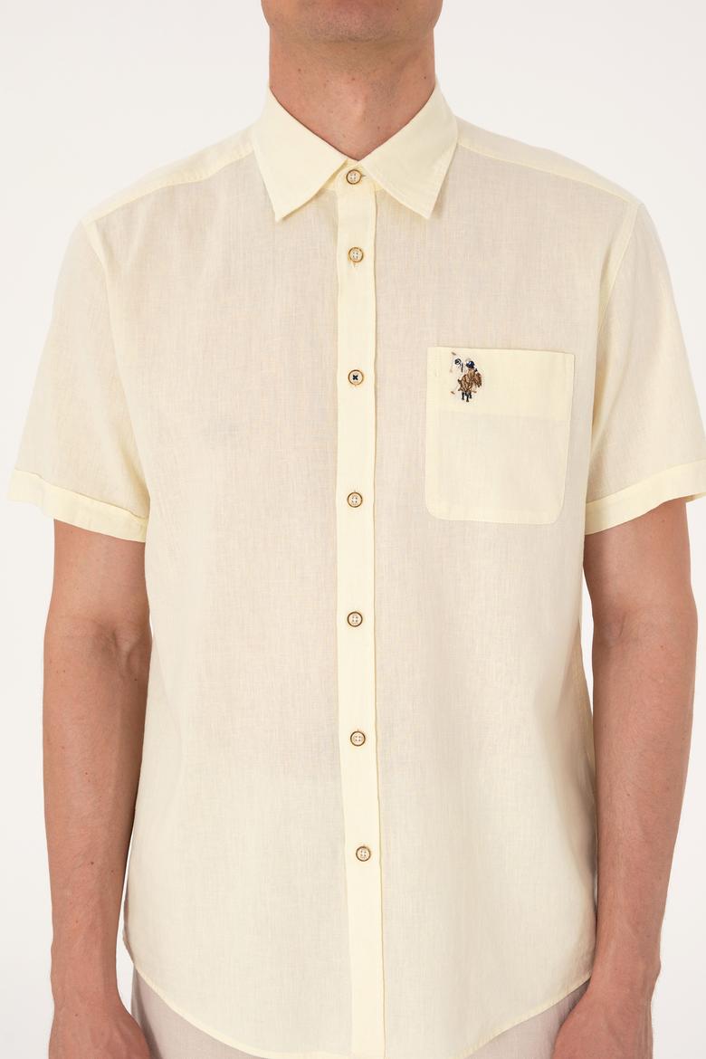 Erkek Limon Kısa Kollu Gömlek - 50297896070