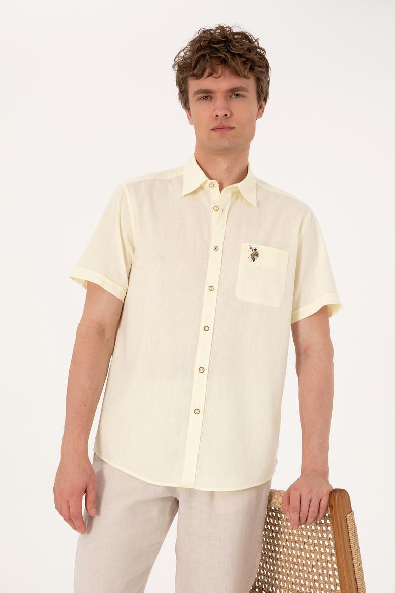 Erkek Limon Kısa Kollu Gömlek - 50297896070