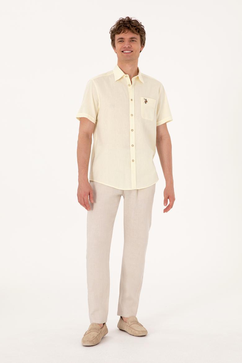 Erkek Limon Kısa Kollu Gömlek - 50297896070