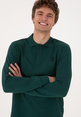 Erkek Koyu Yeşil Basic Sweatshirt - 50289060134