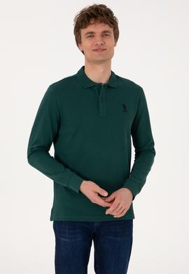 Erkek Koyu Yeşil Basic Sweatshirt - 50289060134