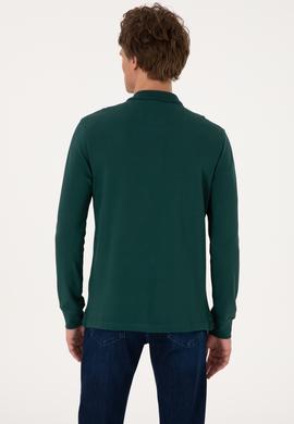 Erkek Koyu Yeşil Basic Sweatshirt - 50289060134