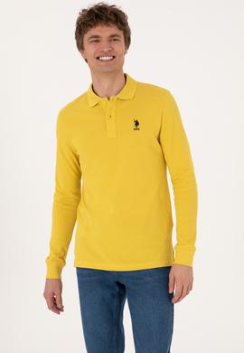 Erkek Sarı Basic Sweatshirt - 50289060127