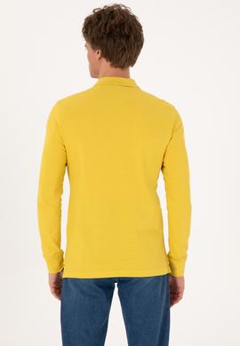 Erkek Sarı Basic Sweatshirt - 50289060127