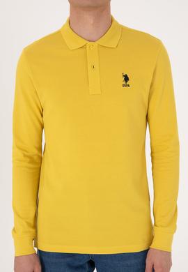 Erkek Sarı Basic Sweatshirt - 50289060127