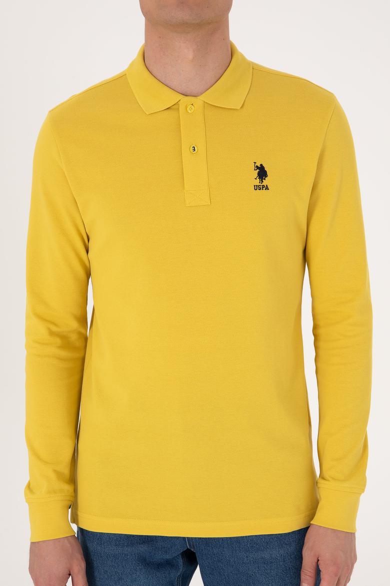 Erkek Sarı Basic Sweatshirt - 50289060127