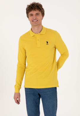 Erkek Sarı Basic Sweatshirt - 50289060127