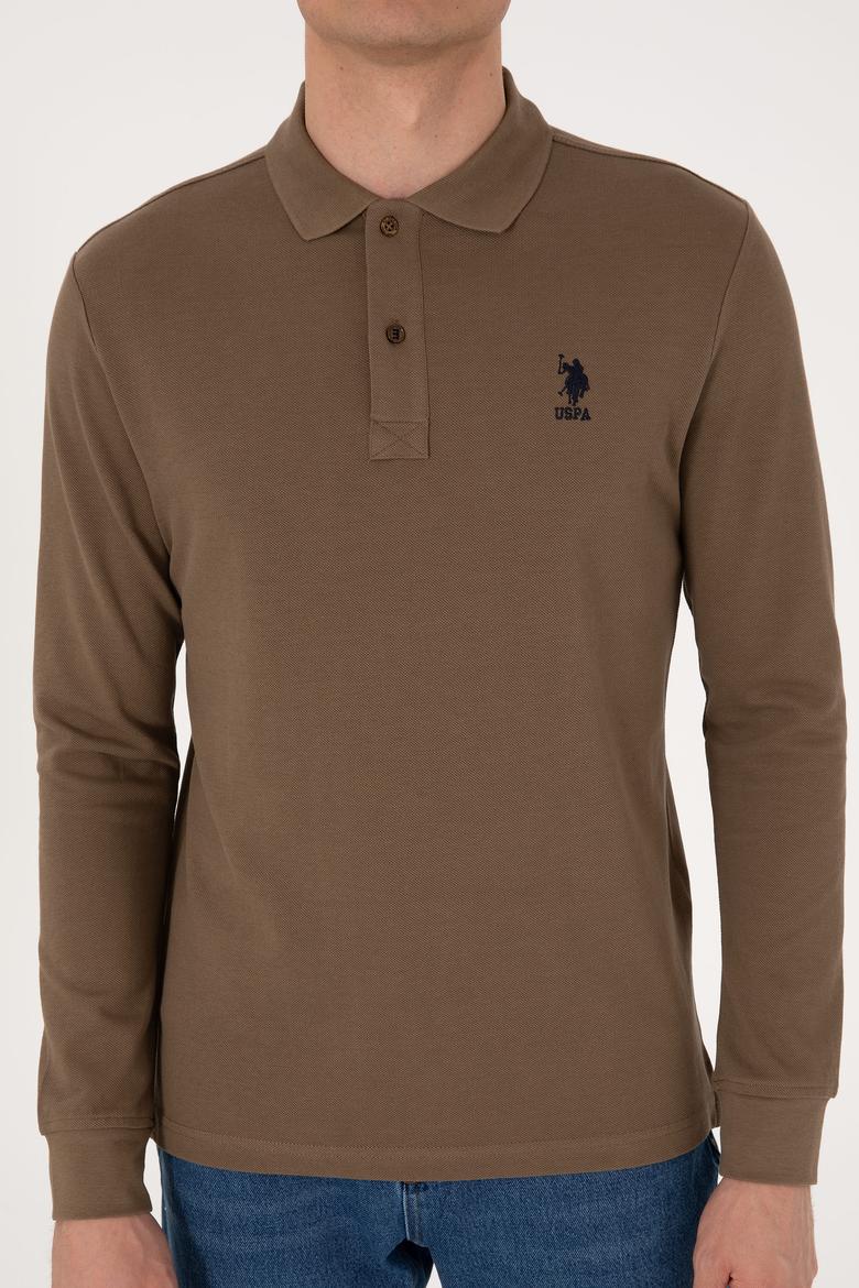 Erkek Haki Basic Sweatshirt - 50289060095